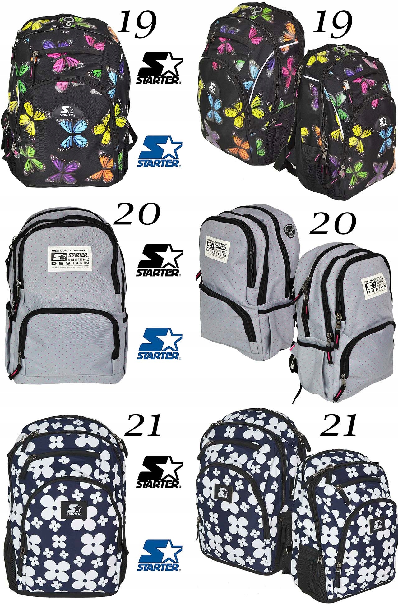 Plecak STARTER Szkolny MOCNY Młodzieżowy PD2 Płeć chłopcy