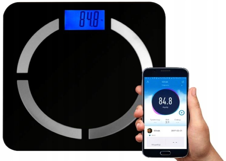 

Łazienkowa Smart Waga Sportowa Z Pomiarem MT5513
