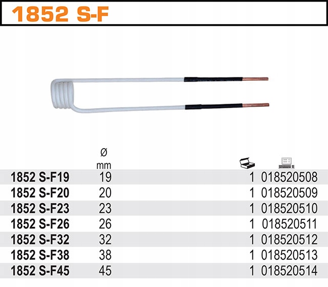 SPIRALA PROSTA 38MM BETA 1852S-F38 Marka Beta