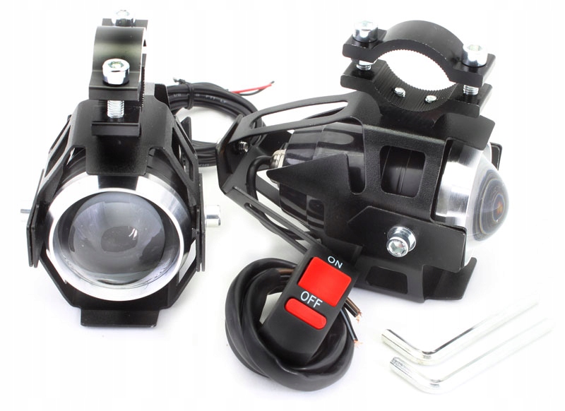 Halogeny motocyklowe lampy reflektory lightbar LED