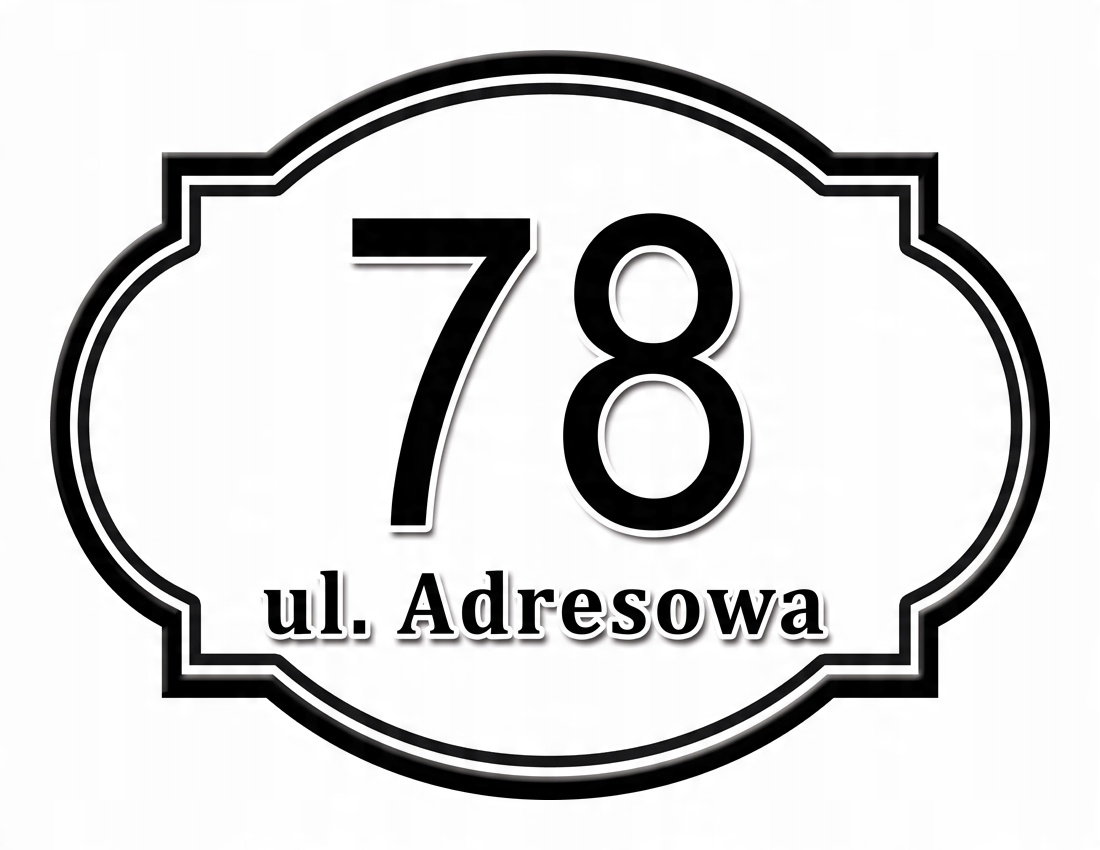

Tabliczka Adresowa Adres Numer Na Dom znak ulica