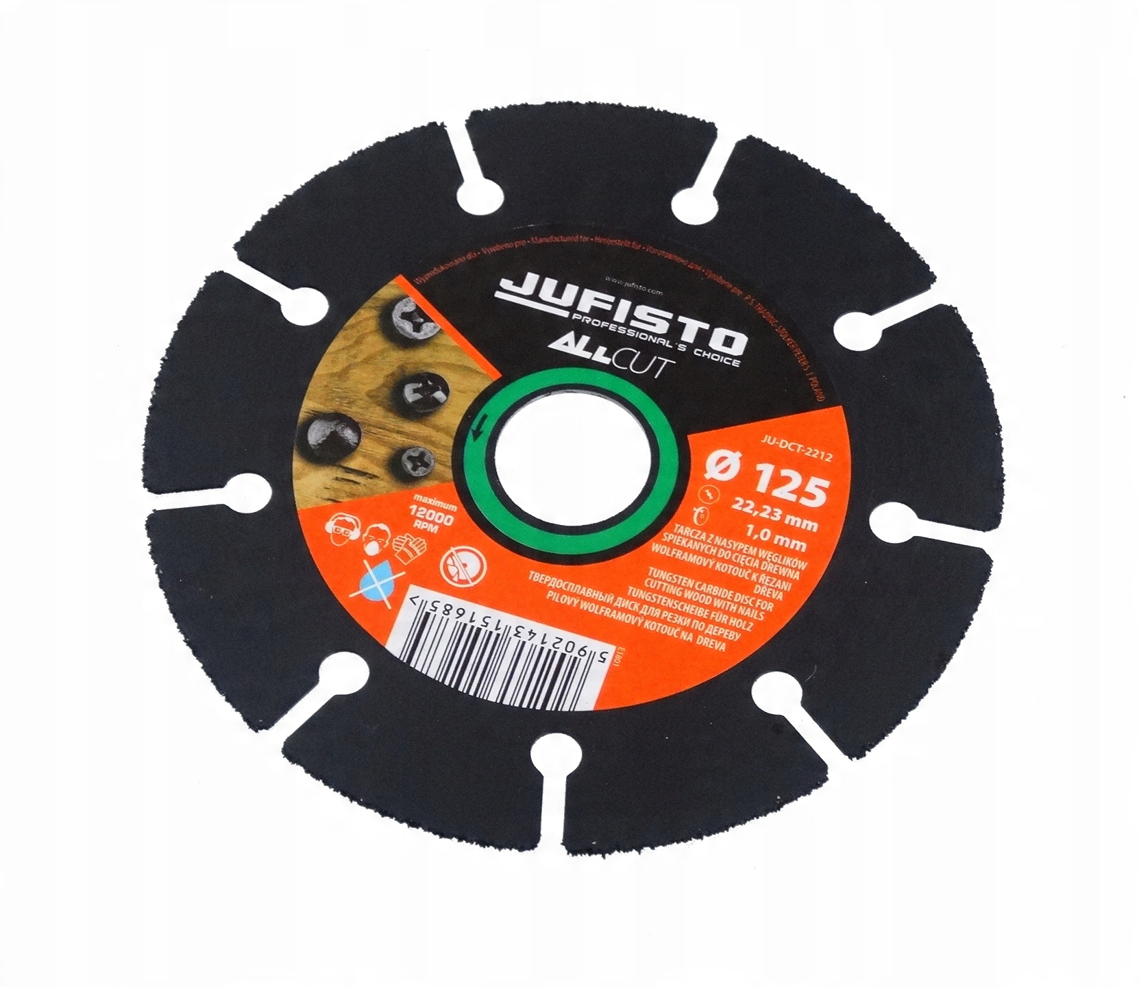 

Jufisto Tarcza do cięcia drewna z gwoździami 125mm