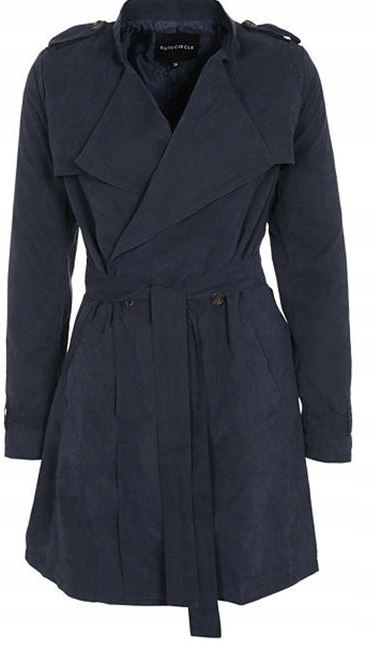 RUT&CIRCLE PŁASZCZ GRANATOWY 38 M 2Z4F1_C* Rozmiar 38