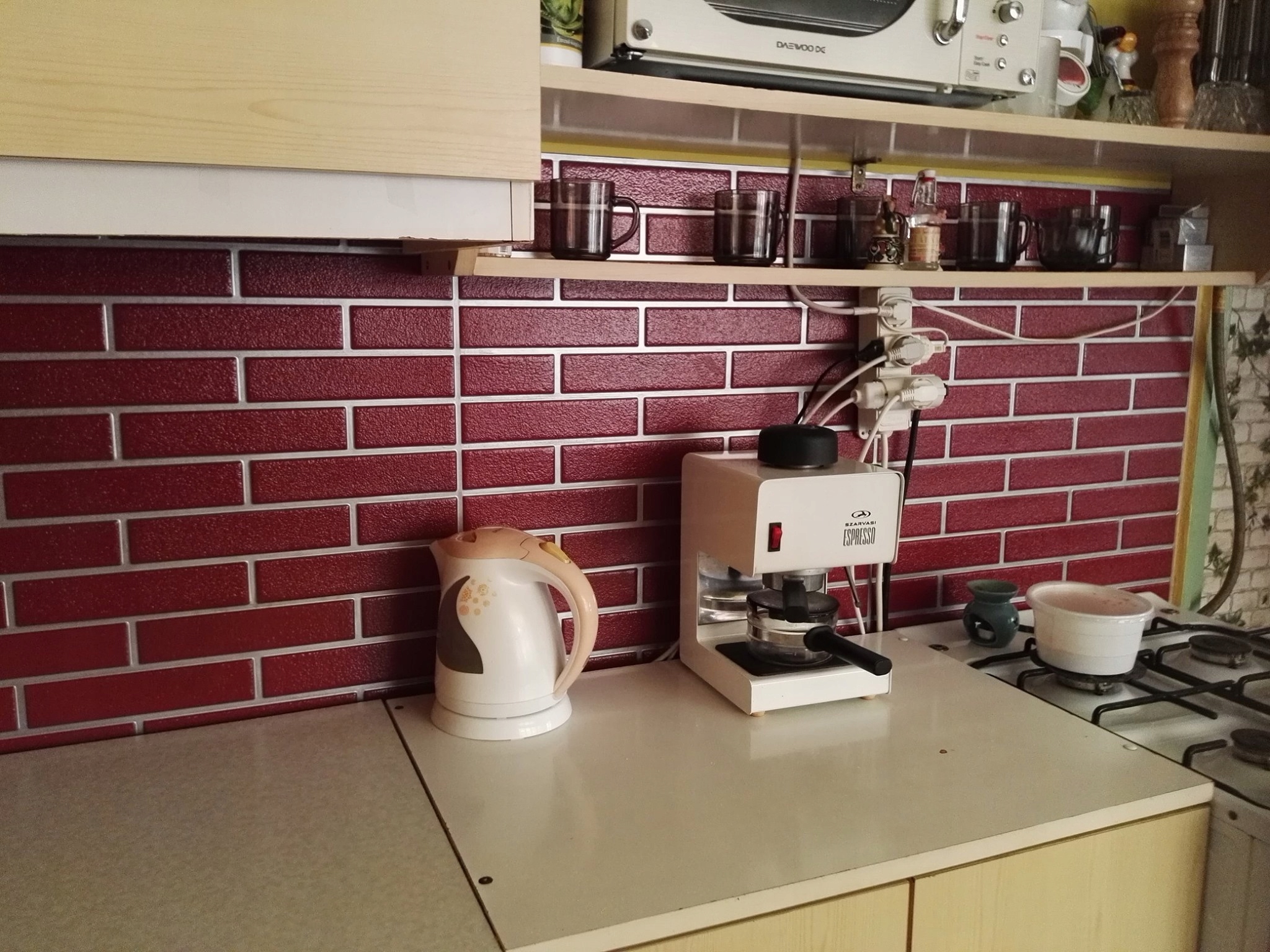 PŁYTKI PCV OKŁADZINA PLASTIKOWA MOZAIKA CEGŁA 07 Grubość 0.3 mm