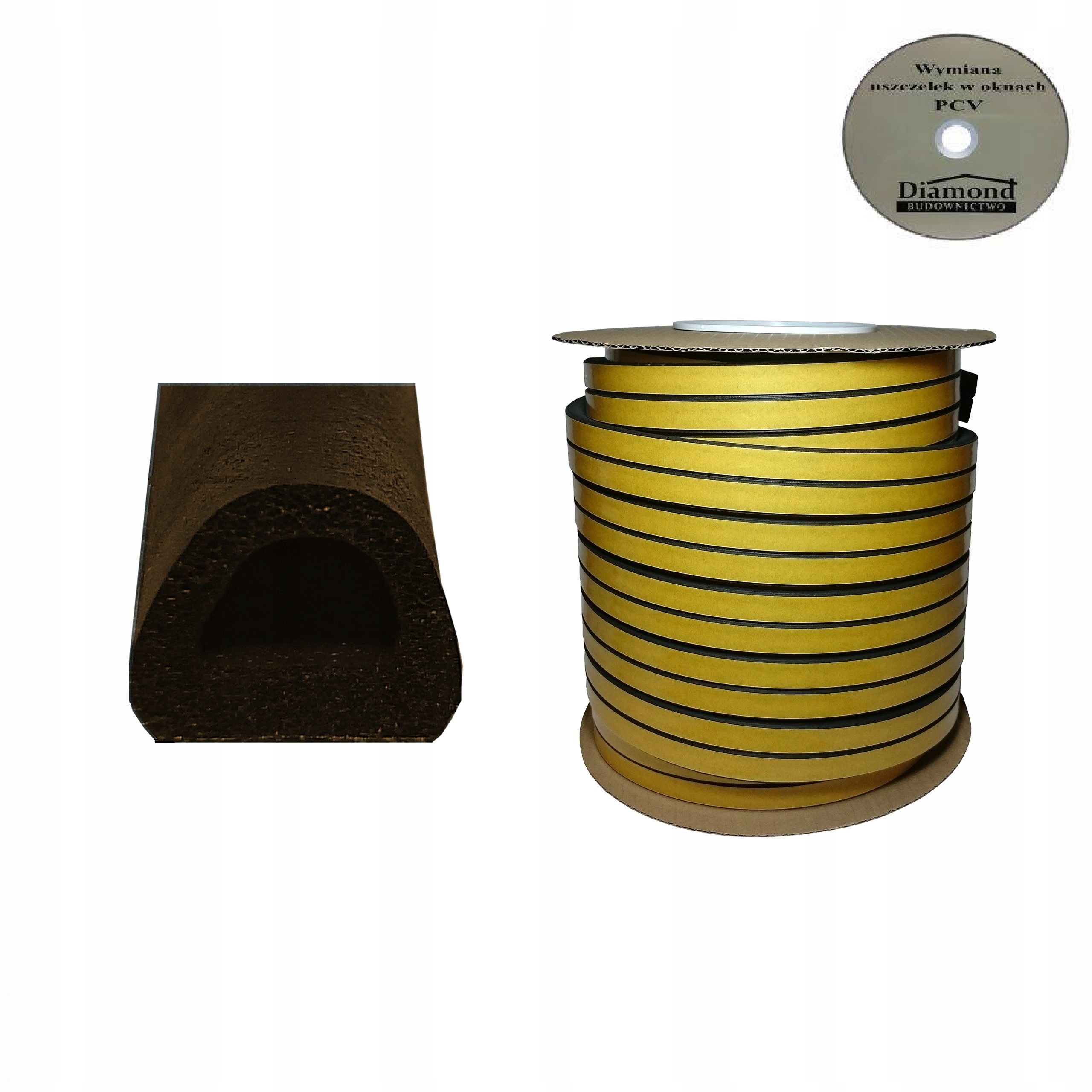 Uszczelka do okna okien okienna SD-55 14x12 40mb