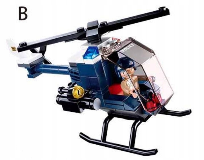 

Klocki Sluban Pojazd Helikopter Policja 87el. 1z4