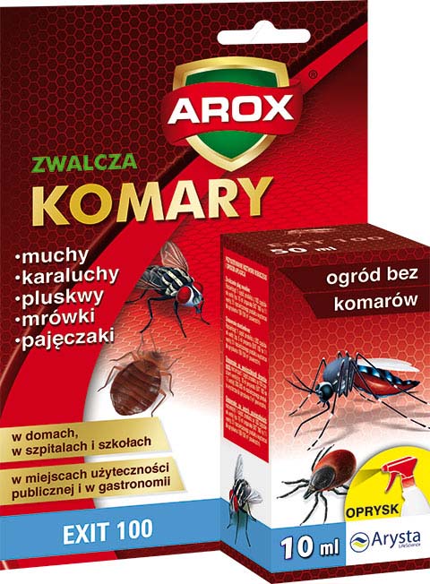 EXIT 100EC Komary Kleszcze 10ml AROX na Owady