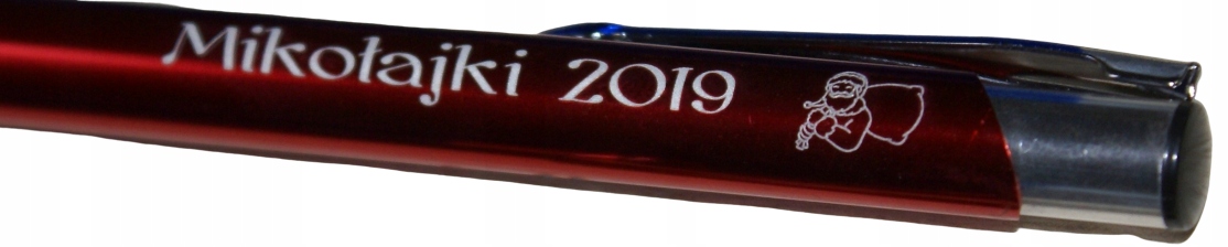 

Długopis z grawerem dwustronnym na mikołajki