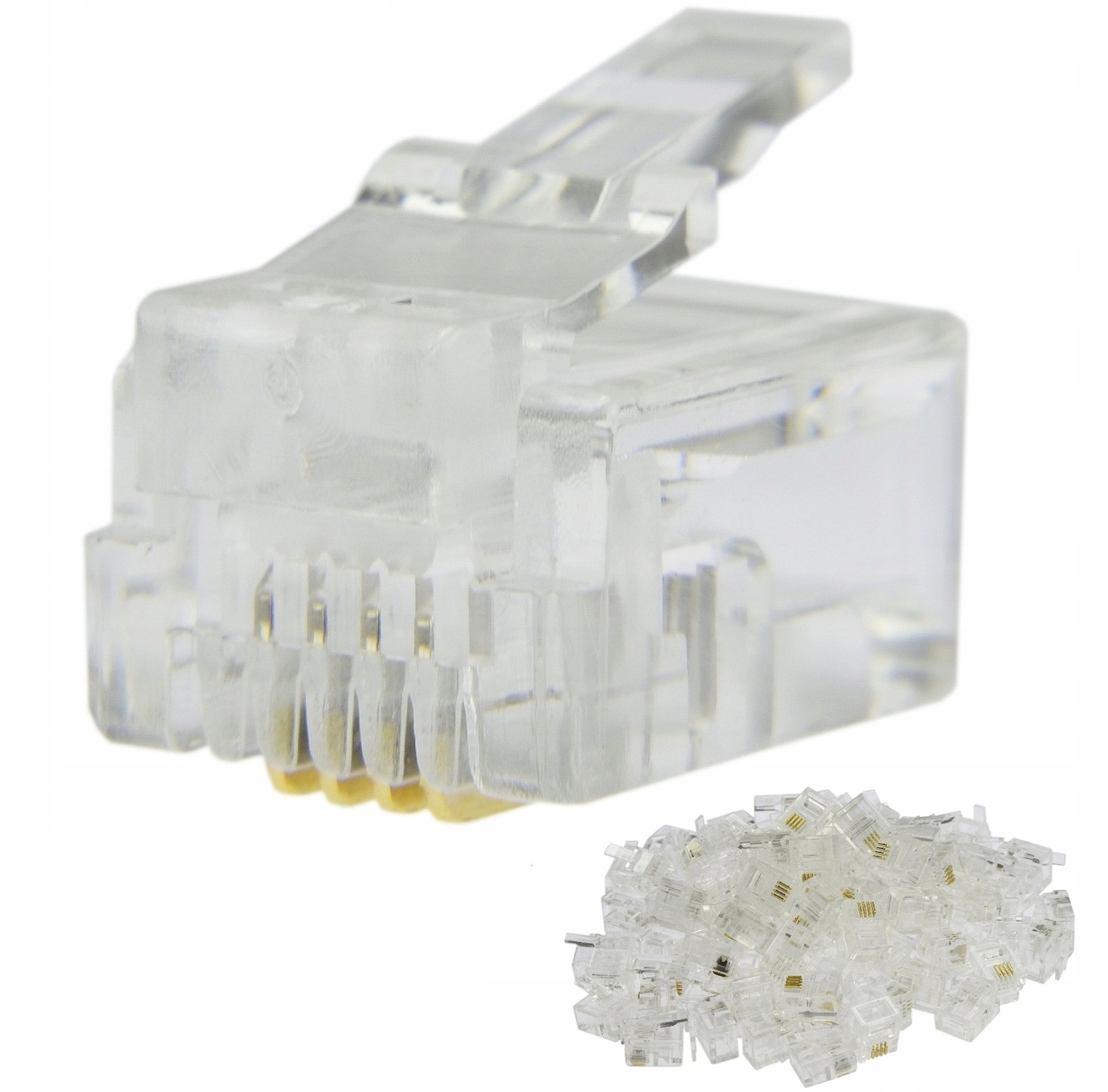 

Wtyk wtyczka telefoniczna RJ11 6P4C 100szt.