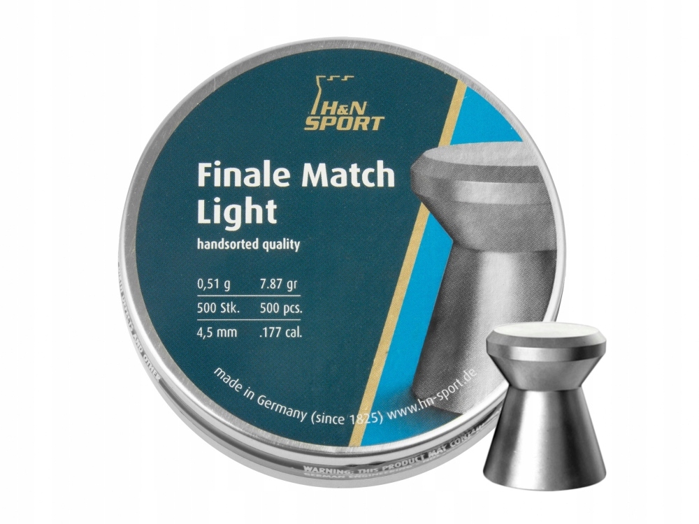 Śrut H&n Finale Match Light 4,49 mm 500 szt.