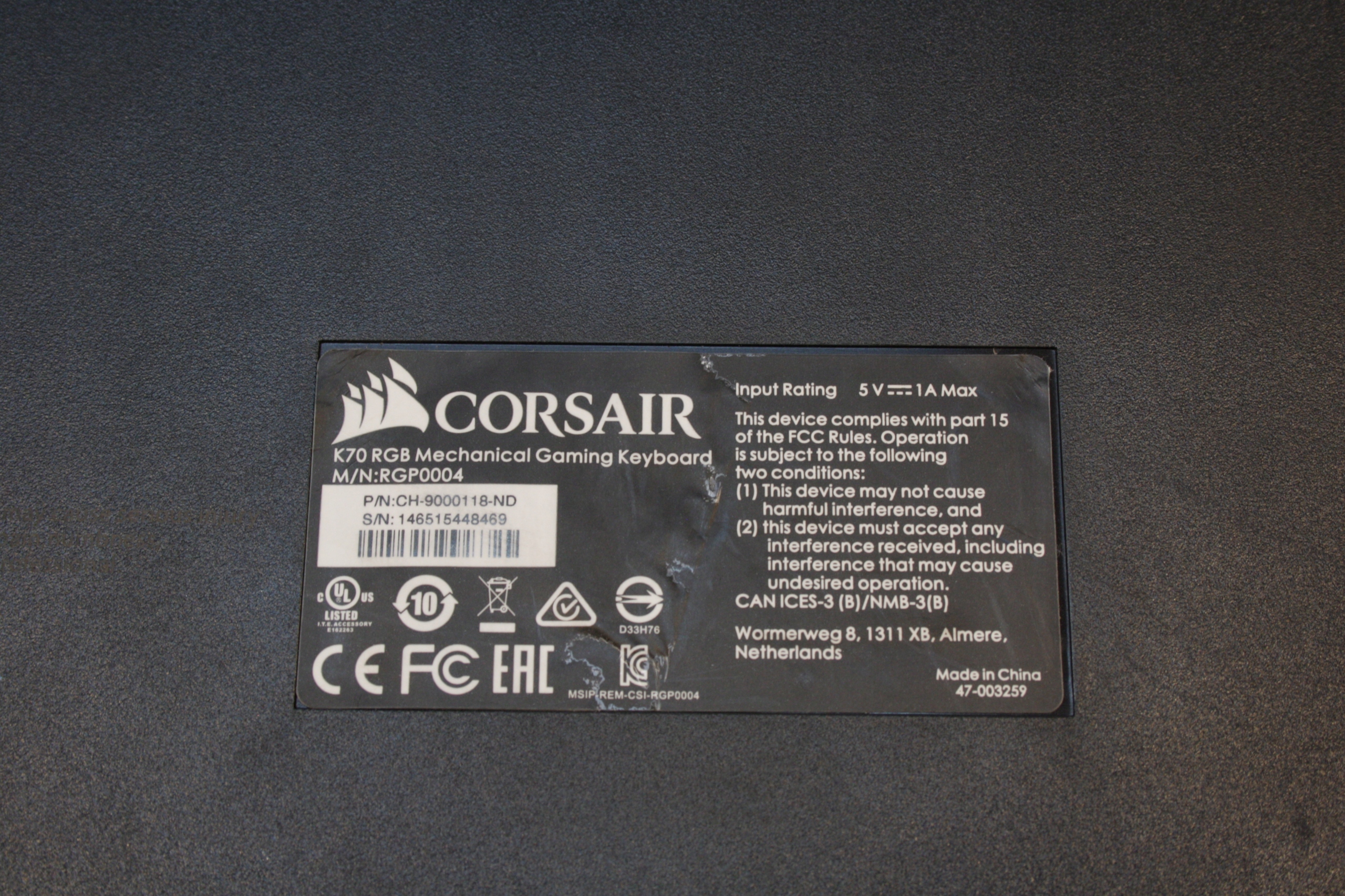 KLAWISZ KLAWISZE DO KLAWIATURY CORSAIR K70 RGB EAN (GTIN) 3432154322146