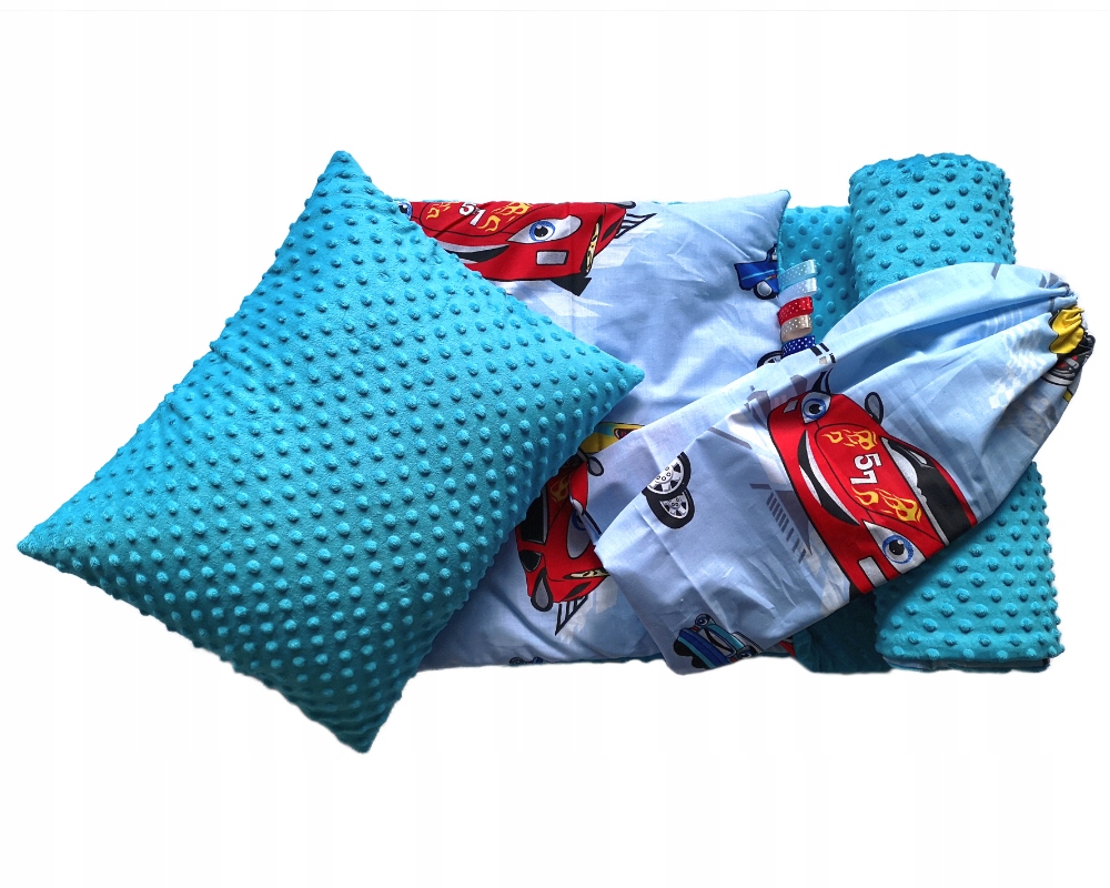 

Komplet minky kocyk 100x135 Poduszka 40x50 worek