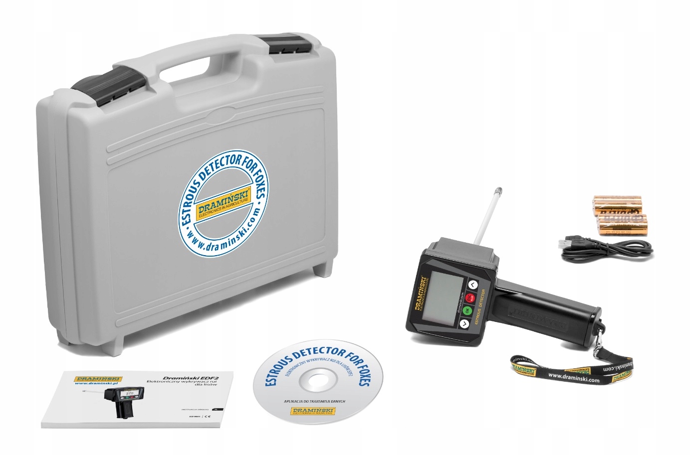 DRAMIŃSKI EDF2 wykrywacz rui dla lisów (z walizką) Marka inny
