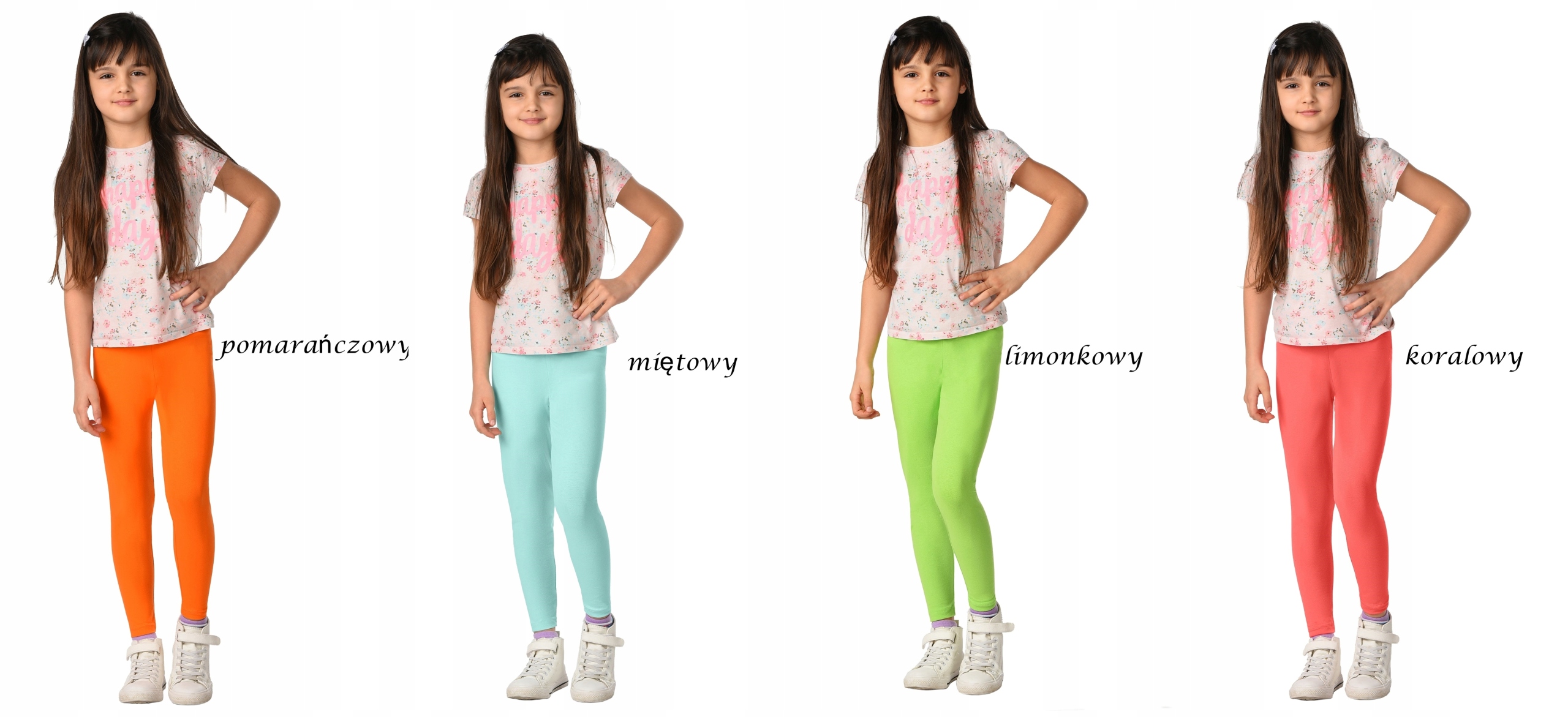 Legginsy dziecięce GETRY bawełniane CHABER D1 110 Wzór dominujący bez wzoru