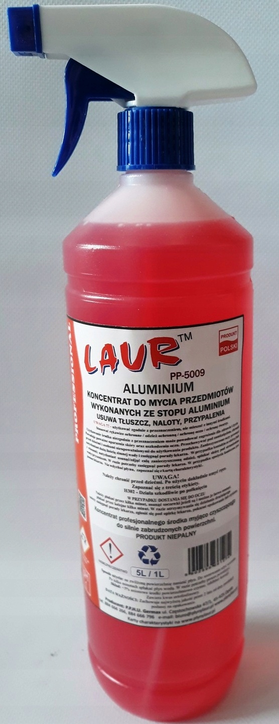 

Płyn Do Czyszczenia Aluminium Koncentrat 1L Laur