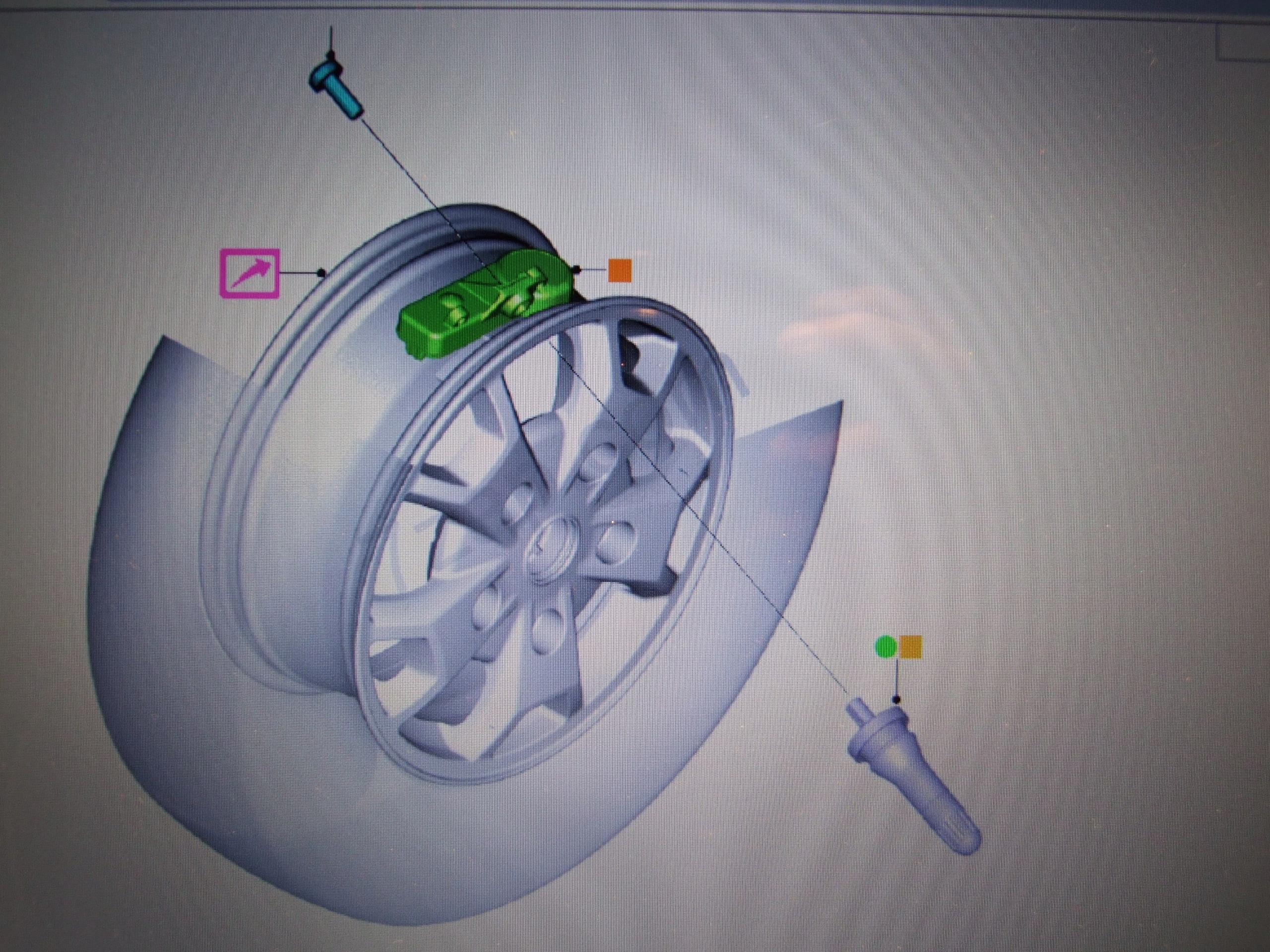 CZUJNIK CIŚNIENIA TPMS FORD CUSTOM 433MHz 12r=> Producent inny