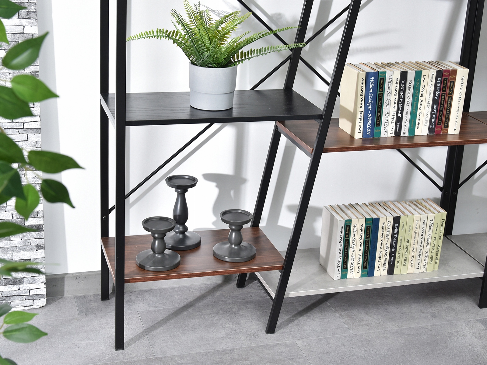 NOWOCZESNY REGAŁ DO PRACOWNI GEFION PATCHWORK Marka Mebel-Partner