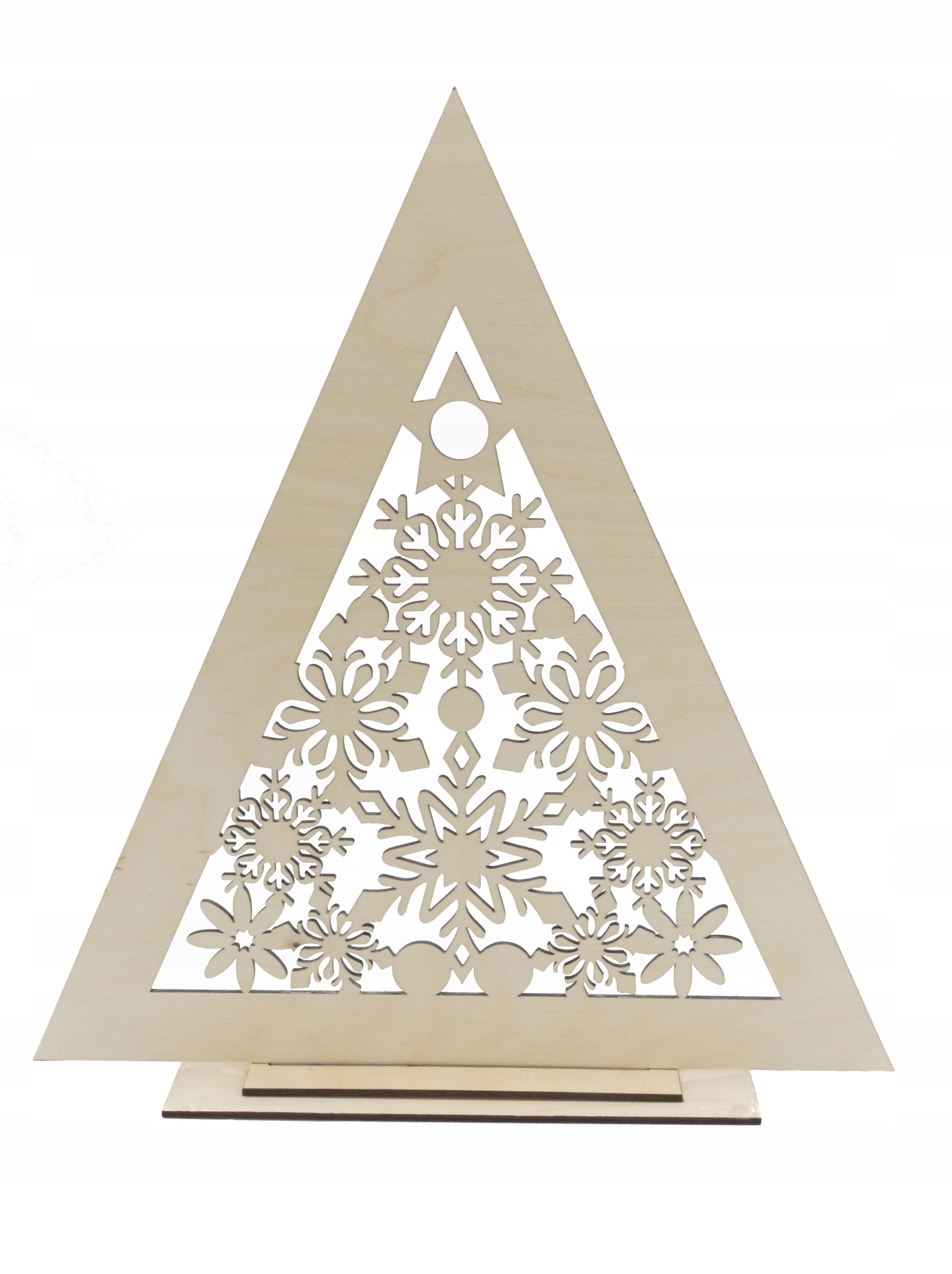 

Choinka 30 cm Duża drewniana sklejka ozdoba drewno