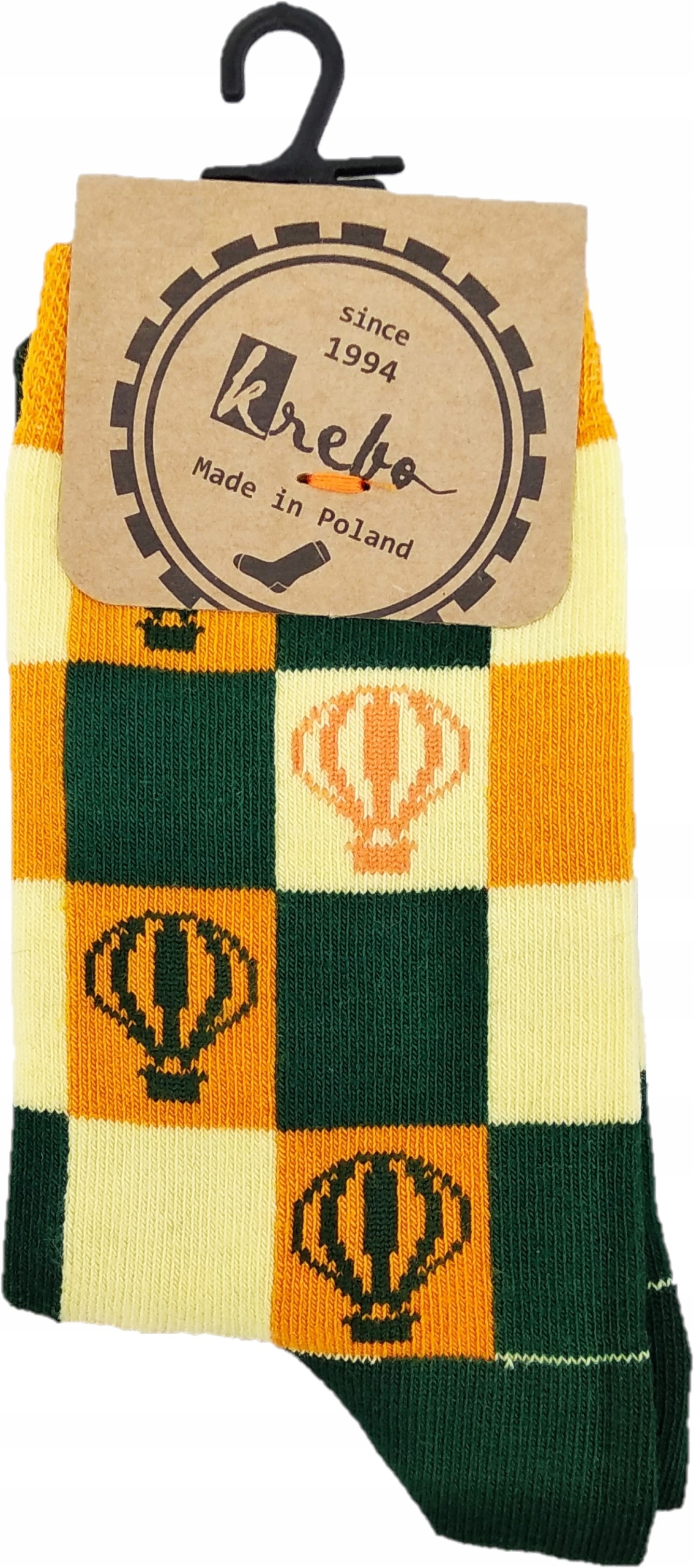 Skarpety Krebo Kolorowe Balony w Kwadratach 23-26 Rozmiar EU 23-26