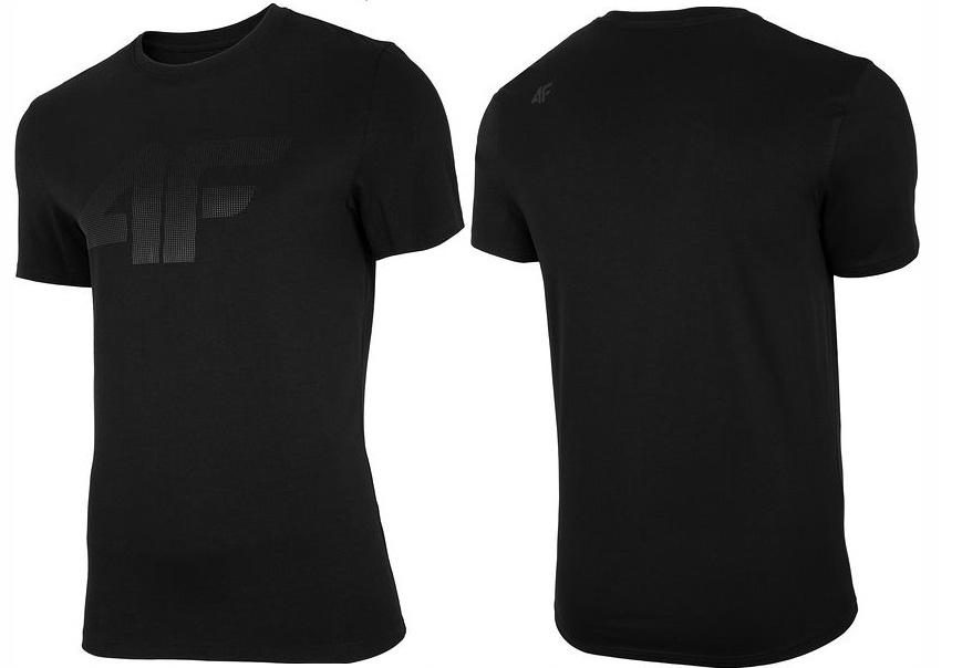 

Koszulka 4F Męska Bawełna T-shirt TSM004 L Black