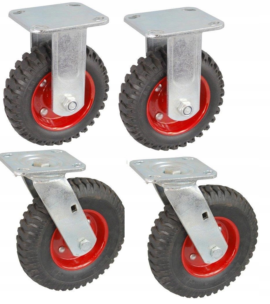 Plná kola 2 otočná a 2 pevná deska fi 160 kolo