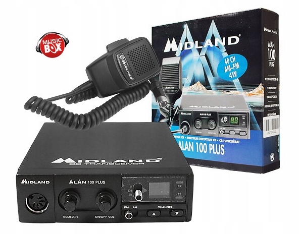РАДИО CB MIDLAND ALAN-100 PLUS/EN AM / FM 40-КАНАЛЫ
