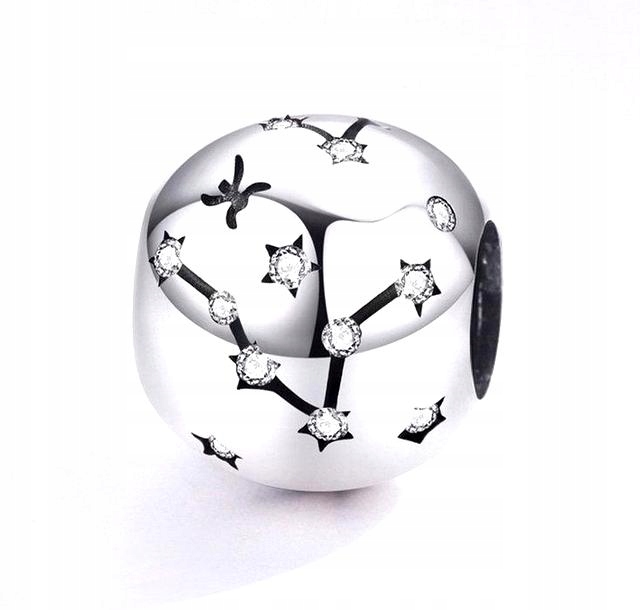 

Charms do Pandora Koralik znak zodiaku Ryby