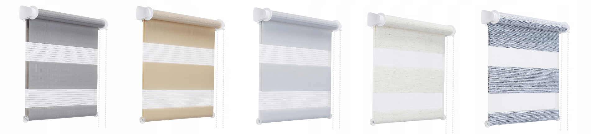 ROLETA DZIEŃ NOC 68x215 CM Z NAPINACZEM KOLORY Typ montażu bezinwazyjny