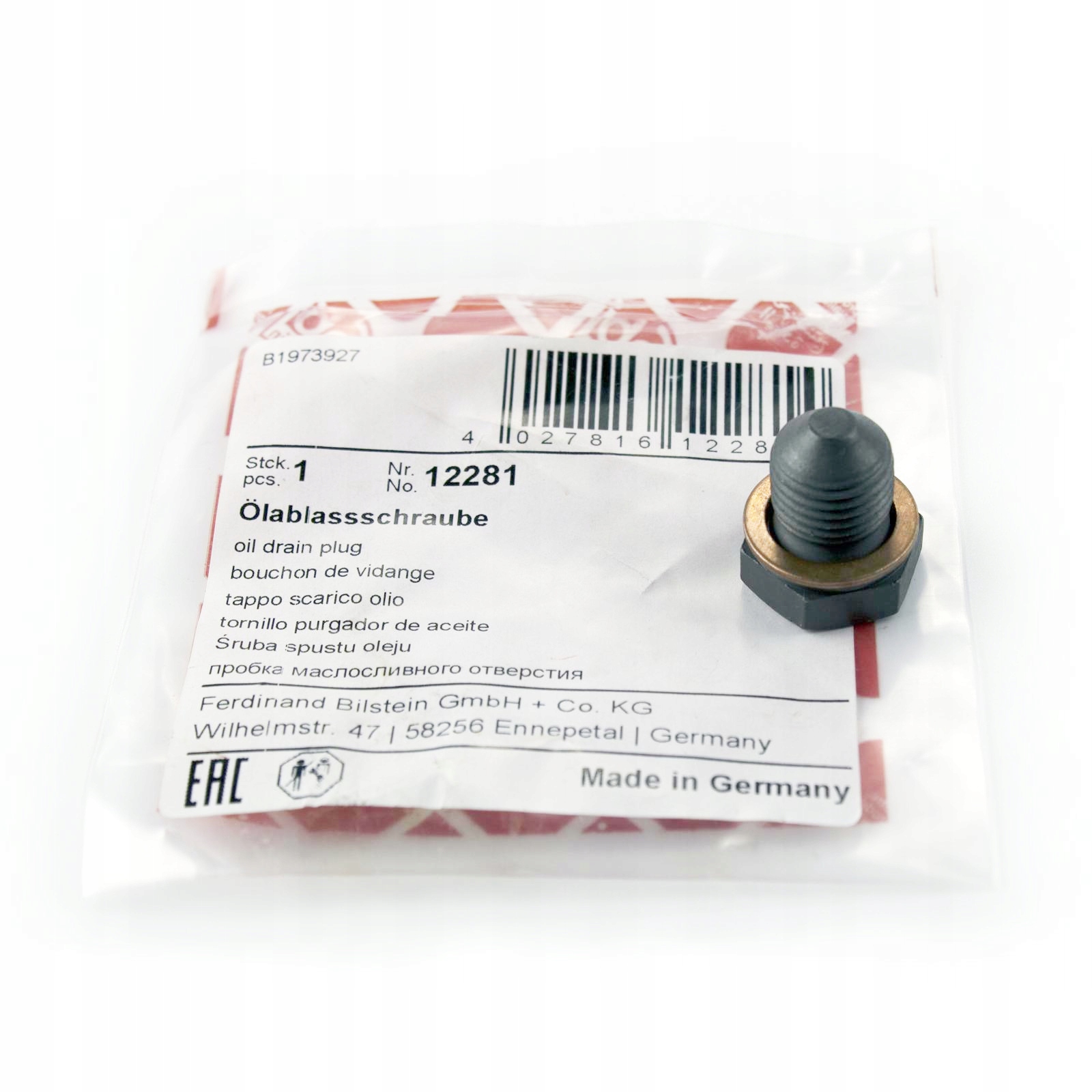 

Korek spustowy oleju Audi Seat Skoda Vw N90288901