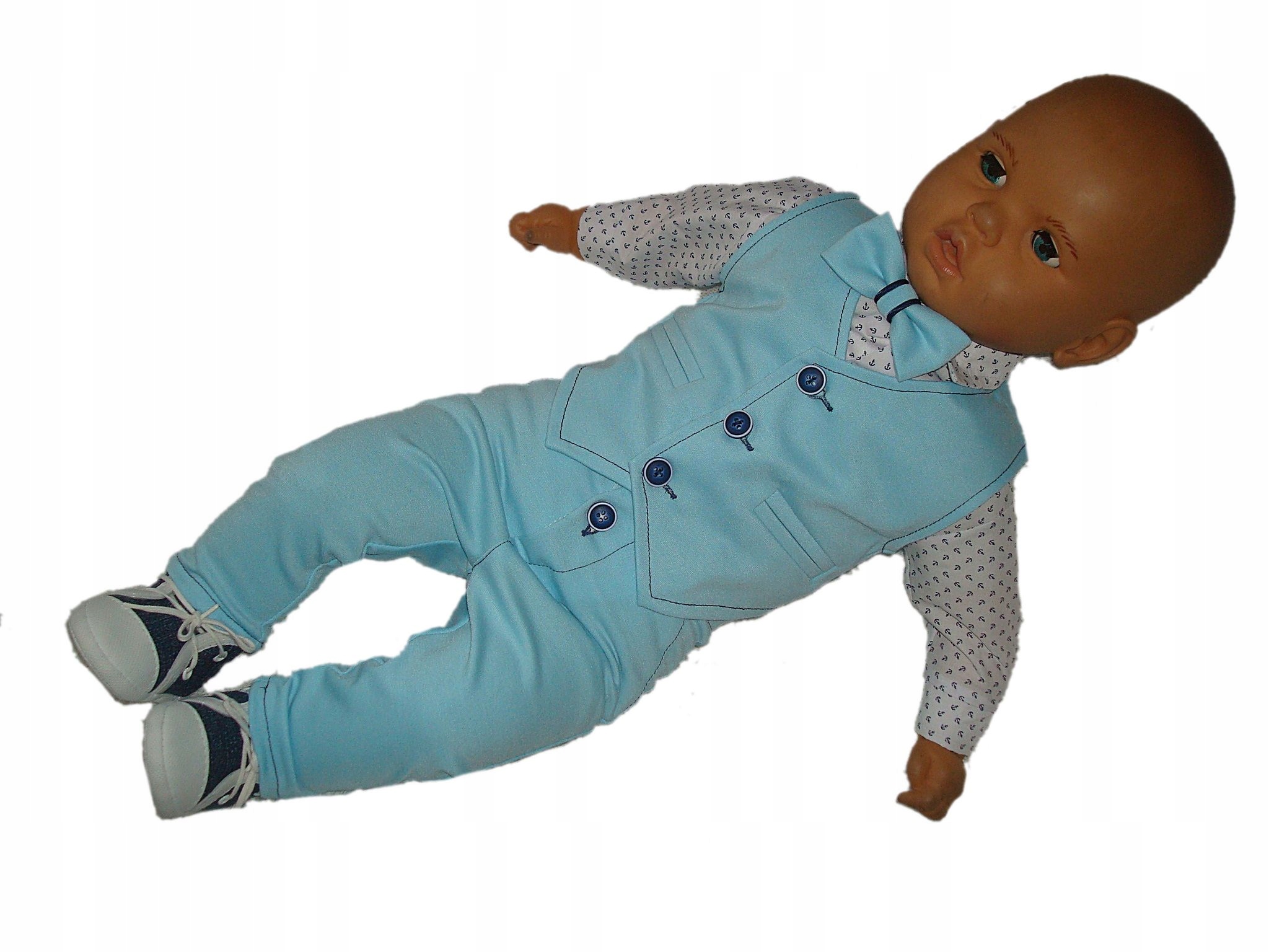 

Bawełna Kamizelka Komplet UBRANKO/CHRZTU/WESELE/86