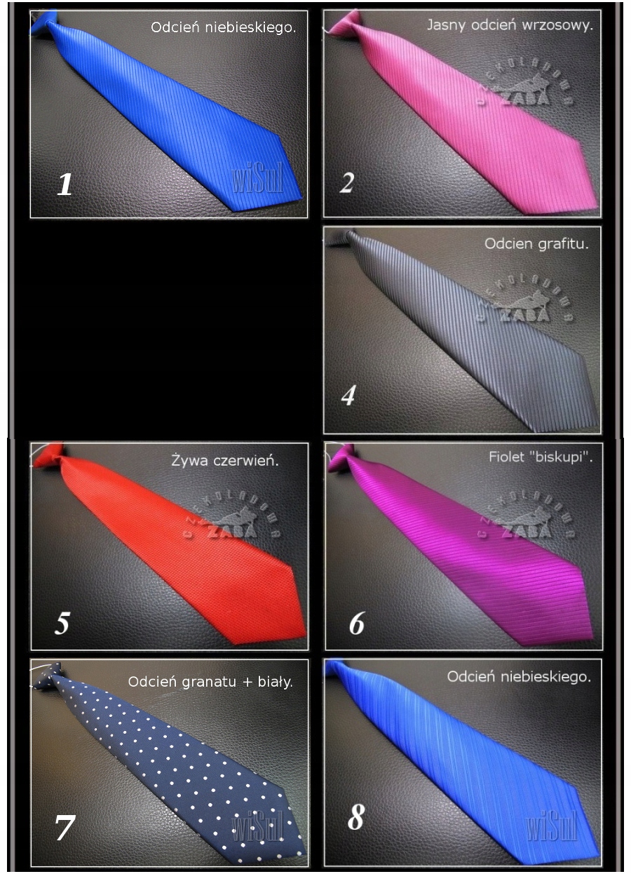 KRAWAT dziecięcy chłopięcy 6-10 LAT WZORY Marka Inna marka