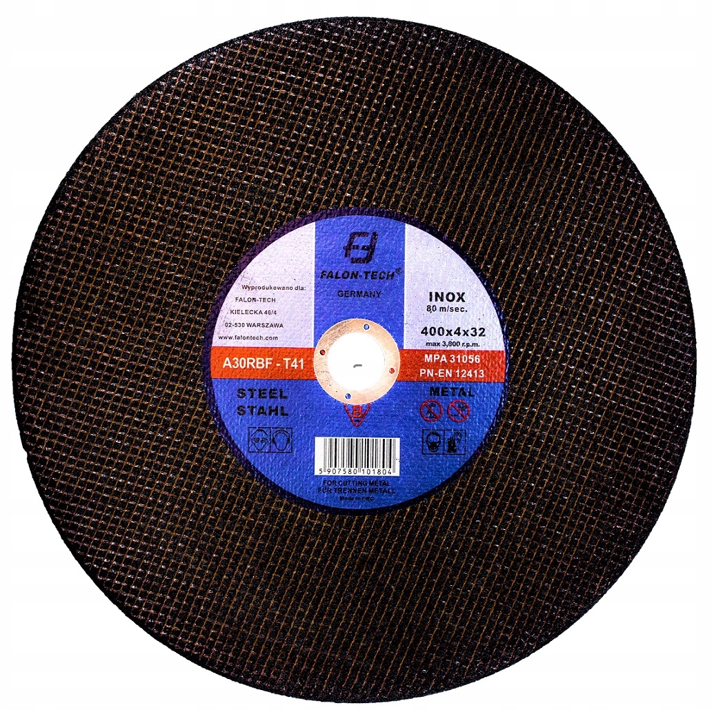 

Tarcze Tarcza Do Ciecia Metalu 400/4 x 32 mm Inox