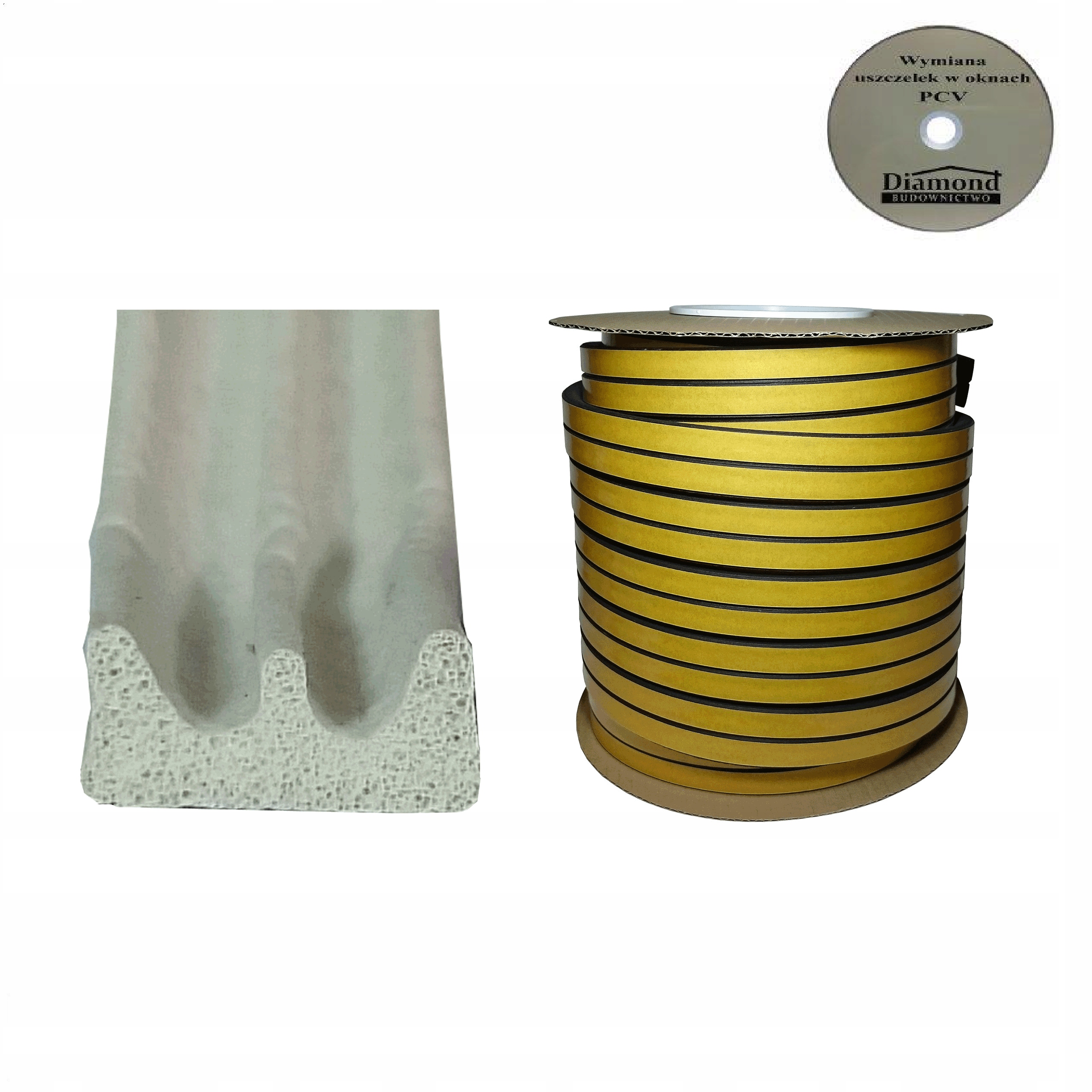 Uszczelka samoprzylepna do bramy drzwi PROFIL E