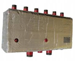 Rozdeľovač Co 2 obvody oceľ pevný dn40 6/4