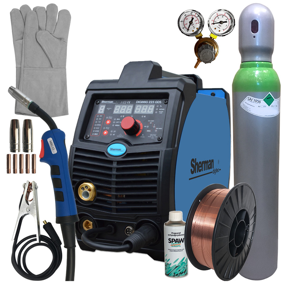 SPAWARKA MIG 225 GDS Synergia 220A MIGOMAT 230V