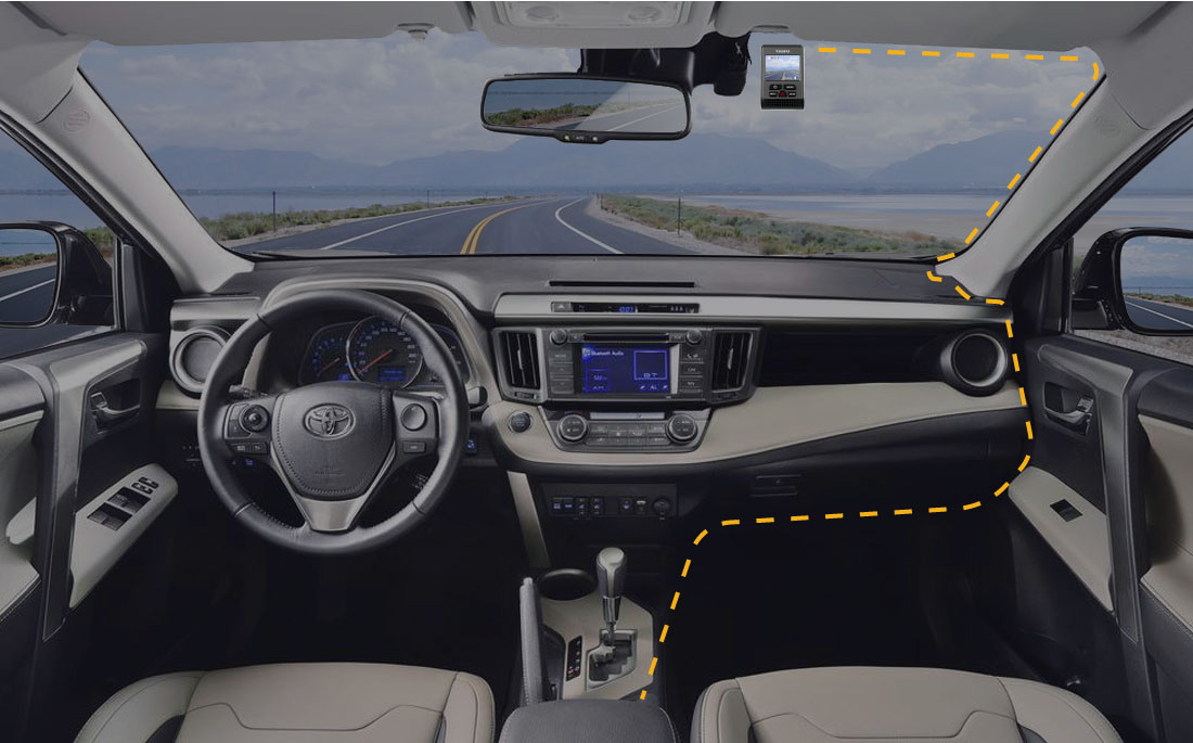 VIOFO A119 V3 REJESTRATOR TRASY MATR SONY QUADHD Color black