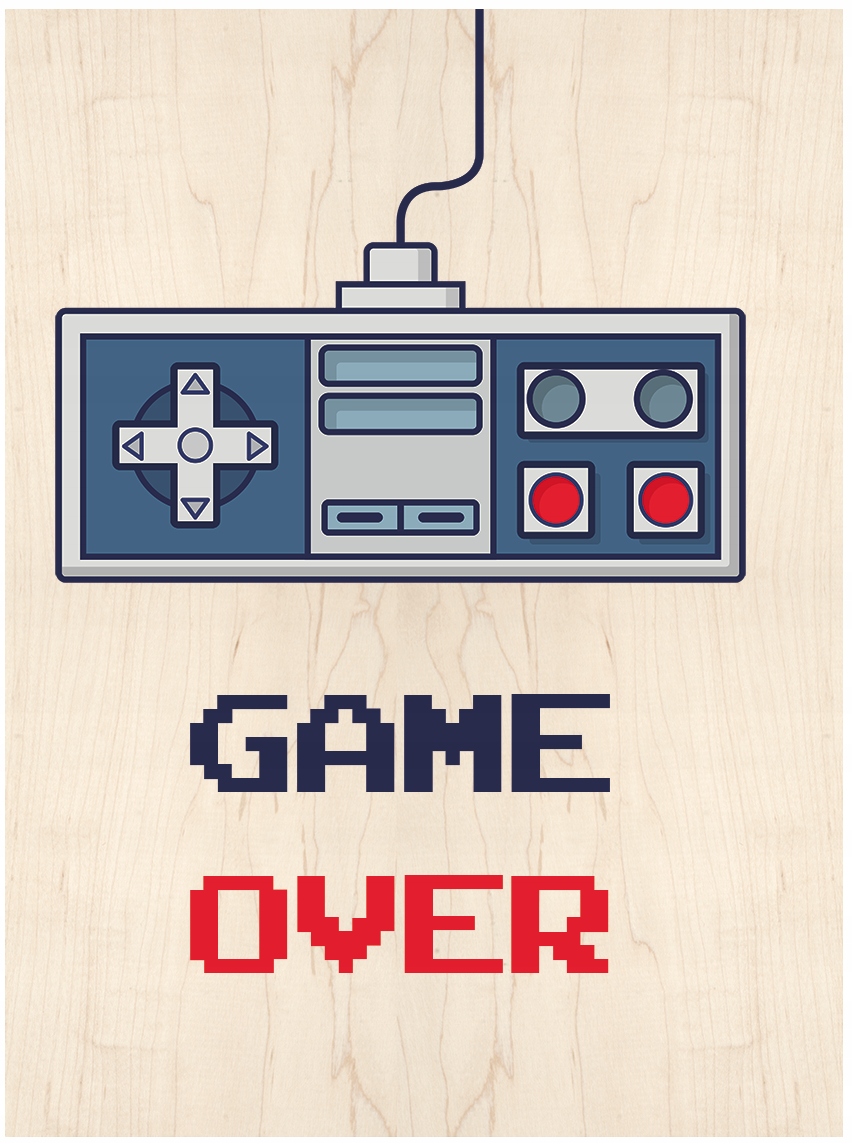 

Obraz dla gracza Game Over gaming idealny Prezent