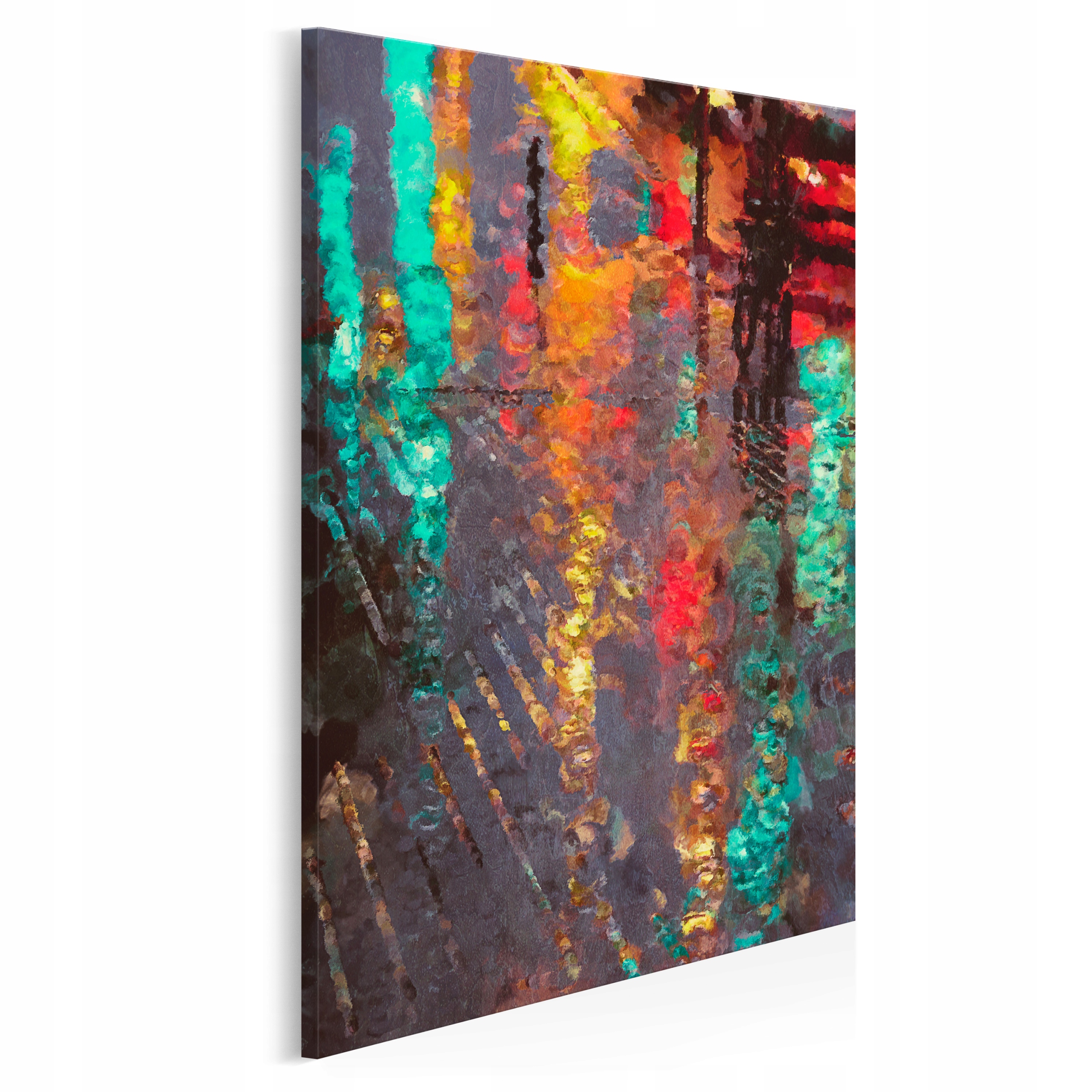 

06001 Obraz na płótnie Odbicie Abstrakcja Kolory