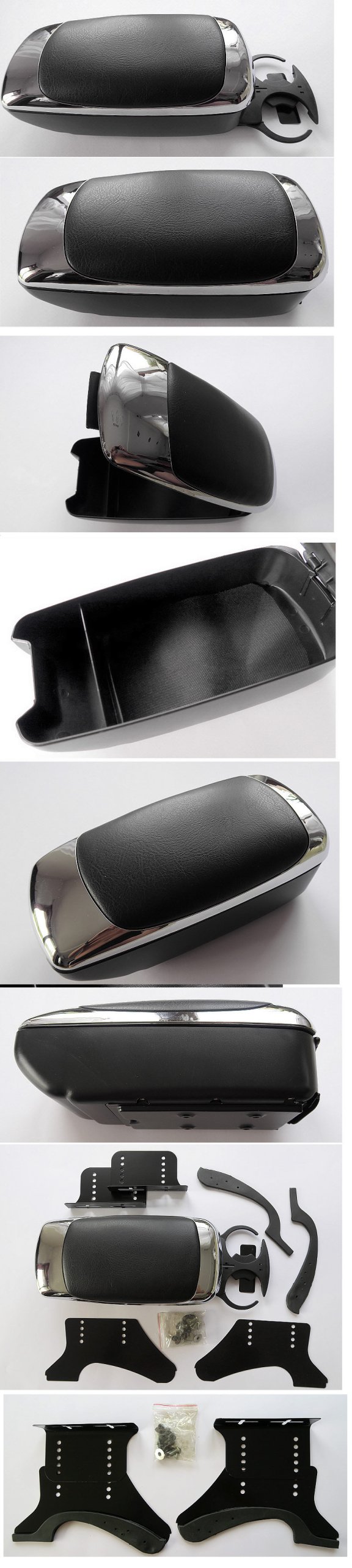 PODŁOKIETNIK SAMOCHODOWY CZARNY +CHROM UNIWERSALNY Numer katalogowy części 40505