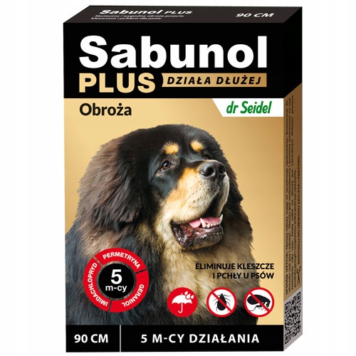 

Sabunol Plus Obroża pchły kleszcze do 5 mc - 90cm