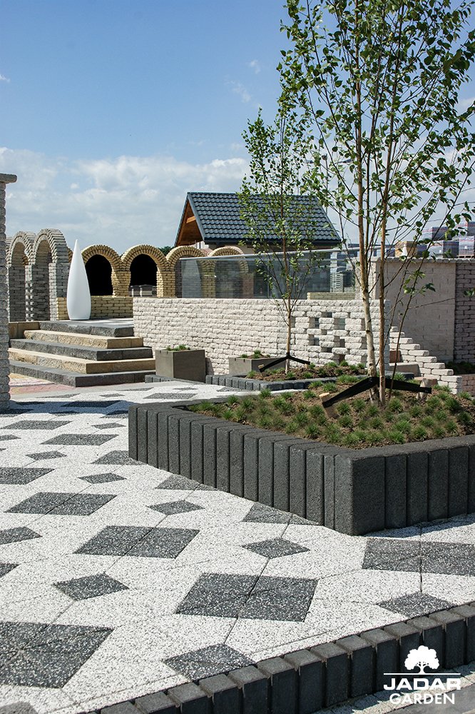 PALISADA NOSTALIT 60 cm OBRZEŻE Prostokąt PROMOCJA Kolor szary