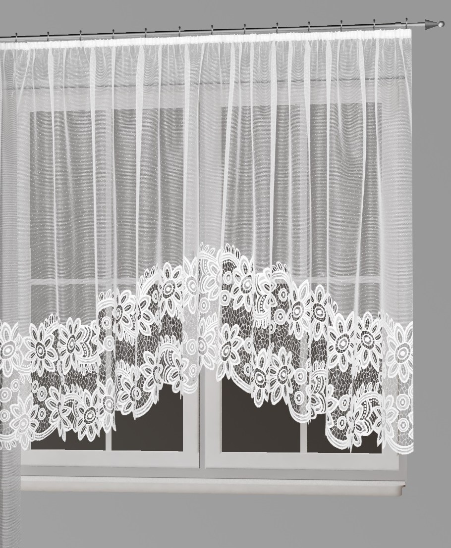 

Firanka biała New Bowen 350x150 Fako producent