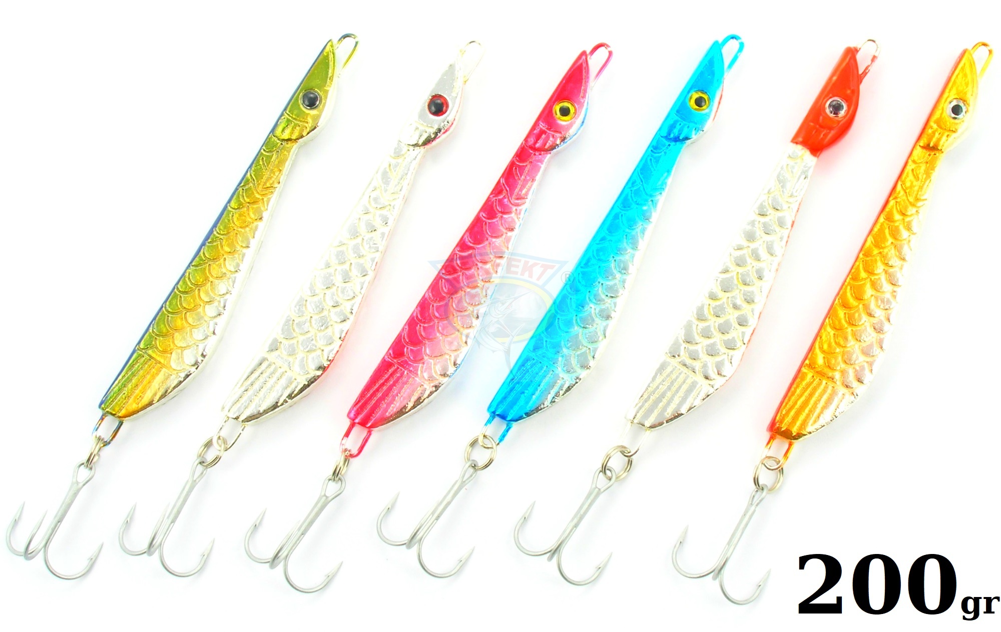 6 x Treska Pilker Perfekt Bono Sport 200 gr s.B