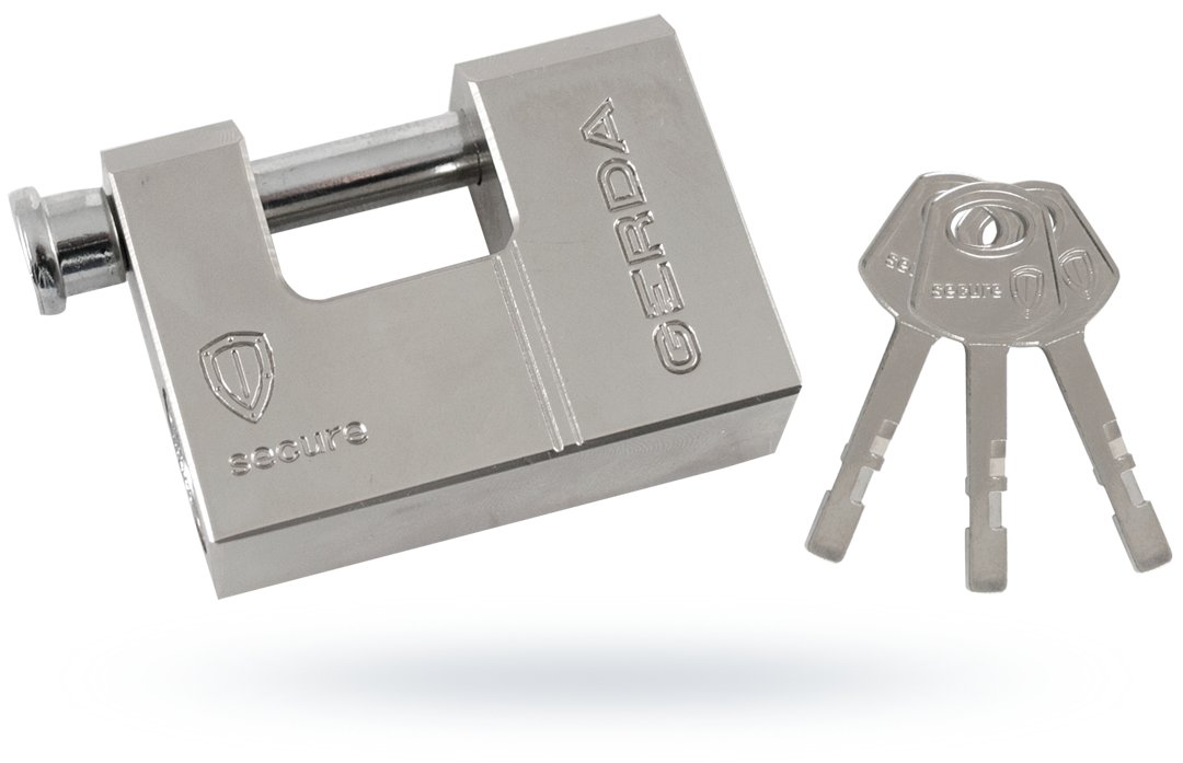 Visací zámek Gerda Secure Kswt T70 70 mm nikl satén 3 klíče