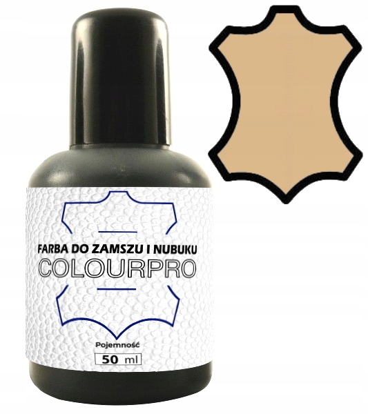 COLOURPRO 50ML FARBA DO ZAMSZU NUBUKU WELURU BEŻ EAN (GTIN) 8056095875667