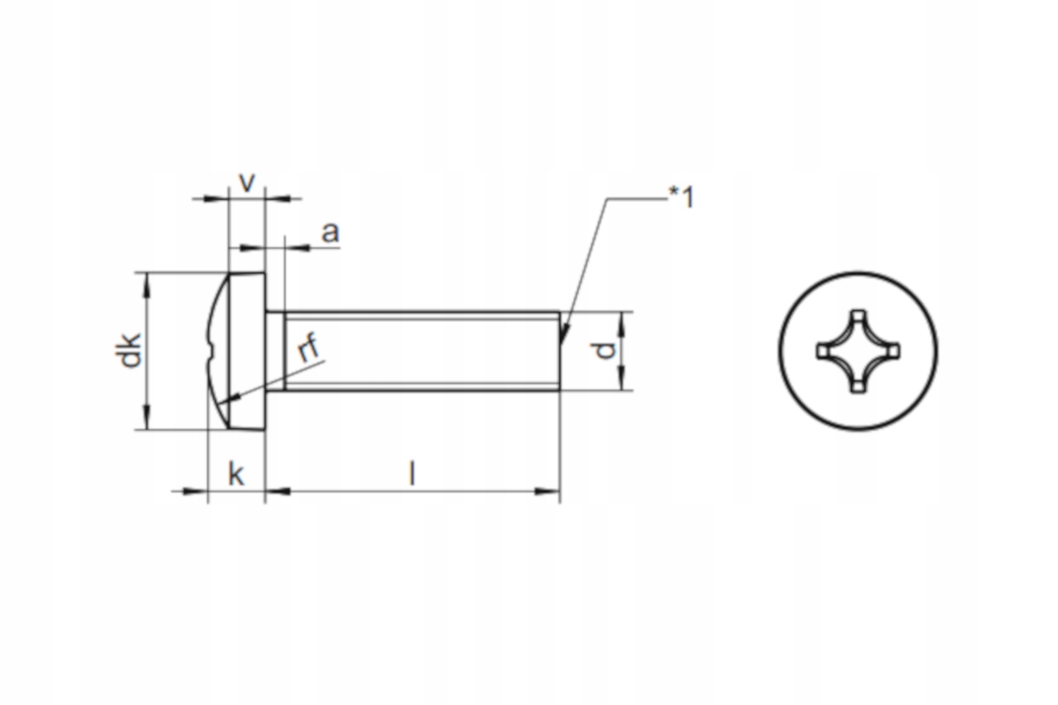 M3x18 wkręt nierdzewny śruba na krzyżak 15szt Kod producenta KAT08572