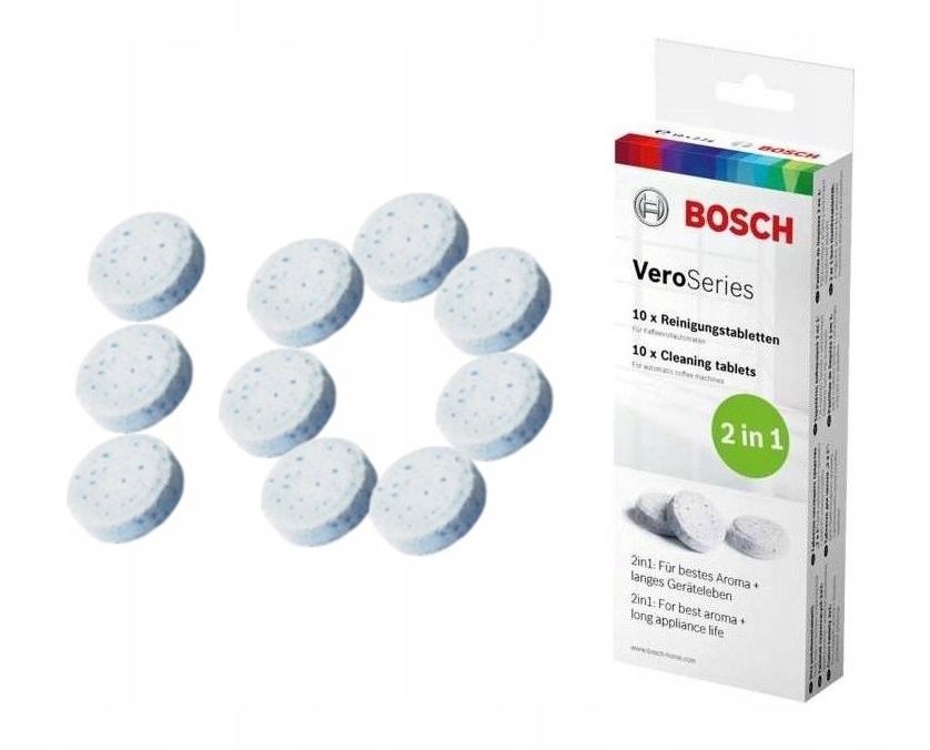 BOSCH ORYGINALNE TABLETKI CZYSZCZĄCE DO EKSPRESÓW TCZ8001 A