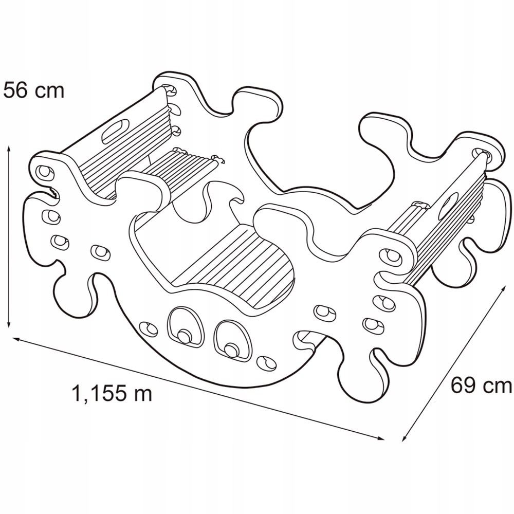 FEBER STOLIK PIKNIKOWY BUJAK 2W1 HUŚTAWKA XXL Wiek dziecka 3 lata +
