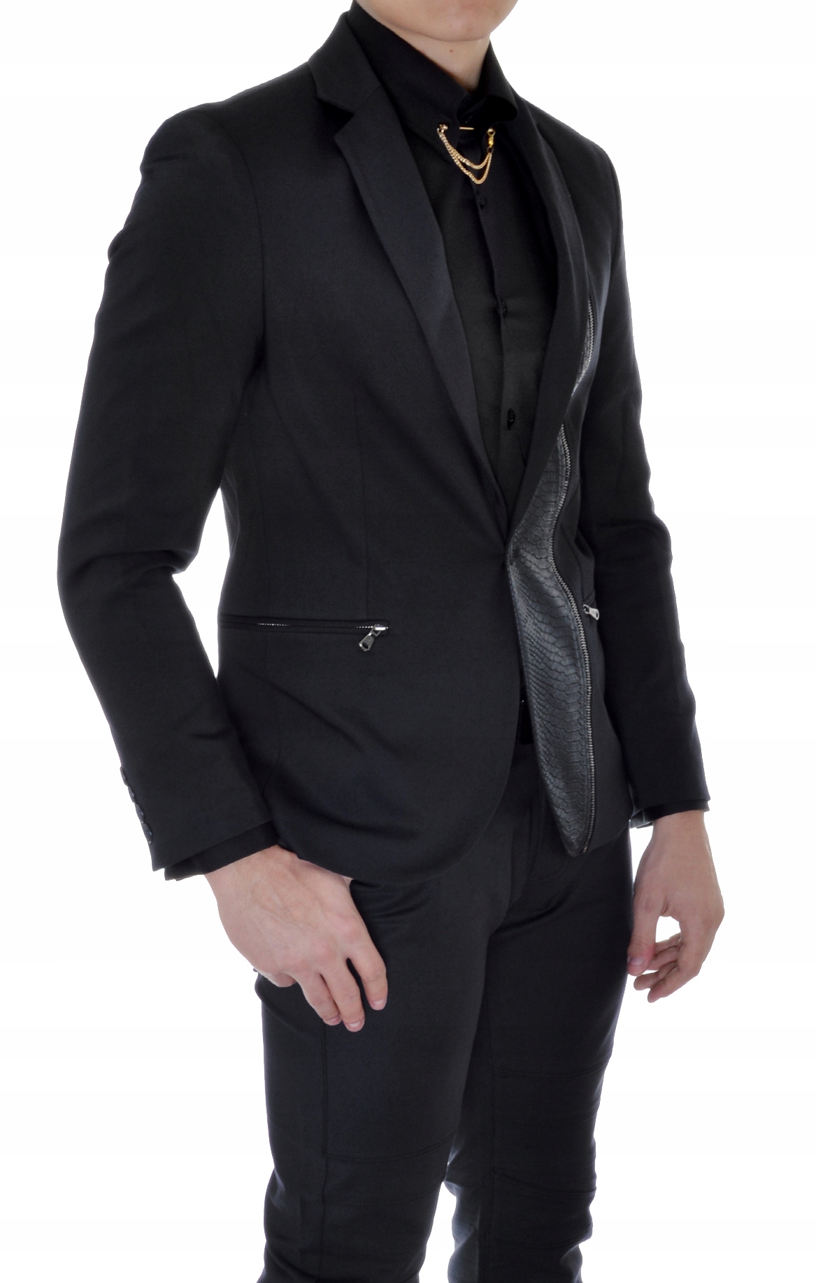 Marynarka Męska Mondo Exclusive Elegancka Snake Wzór dominujący inny wzór