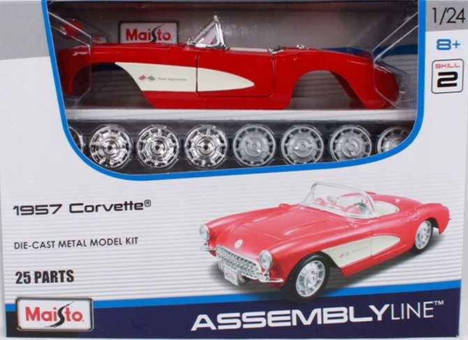 Chevrolet Corvette 1957 1:24 pro skládání Maisto